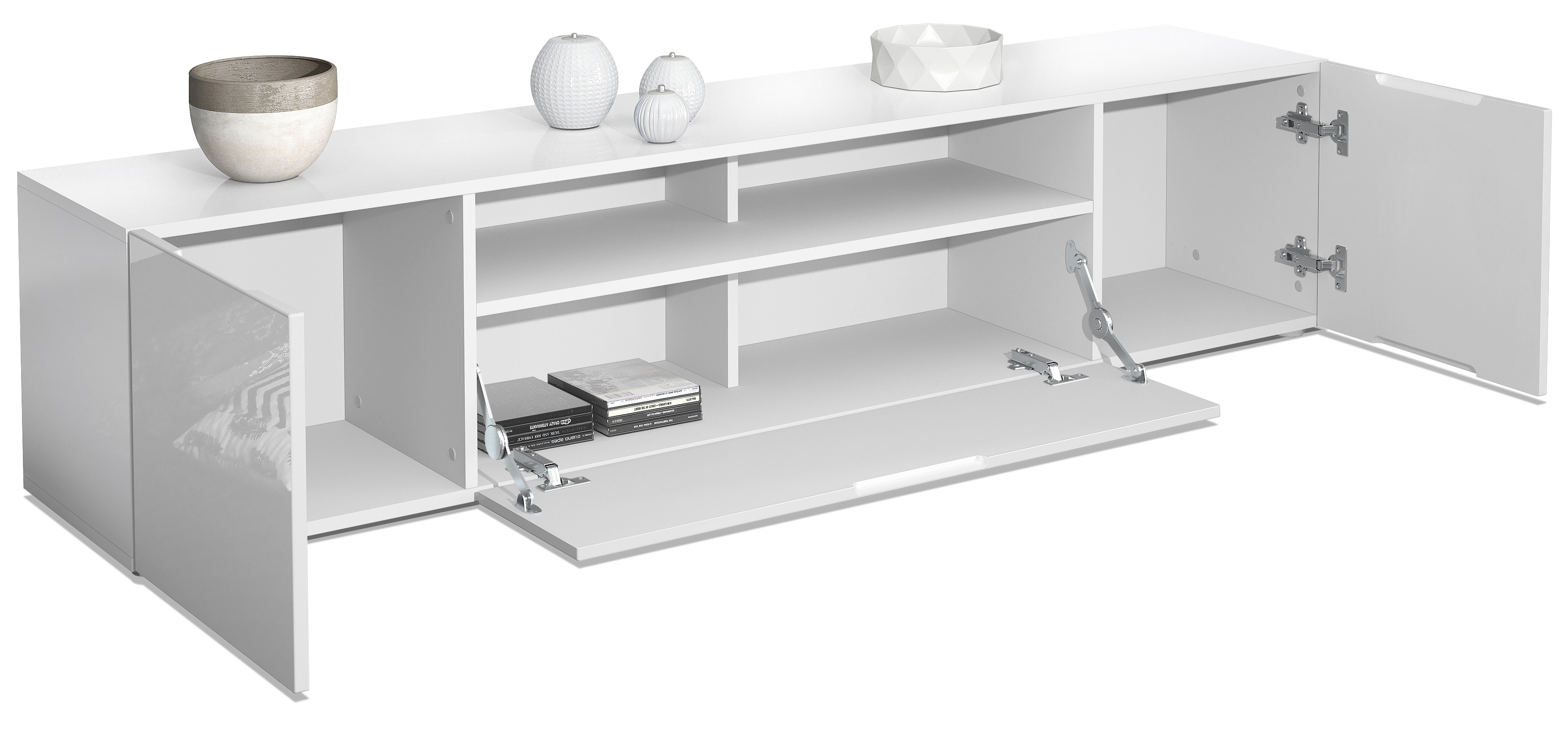 Wunderschone Lowboard Weiss Zum Hangen Bild