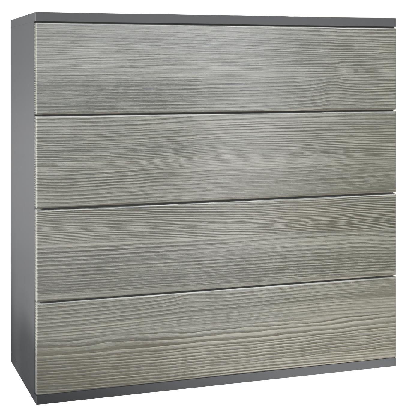 Kommode hängend Schrank Sideboard Pavos V3 in Anthrazit - Hochglanz & Naturtöne - Bild 8 von 39