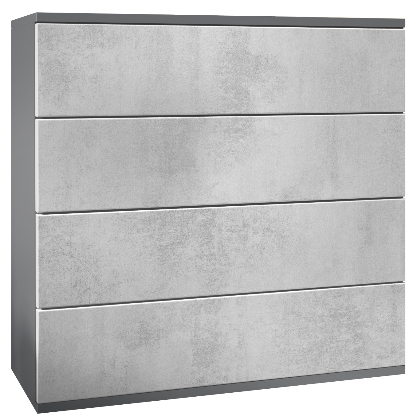 Kommode hängend Schrank Sideboard Pavos V3 in Anthrazit - Hochglanz & Naturtöne - Bild 10 von 39