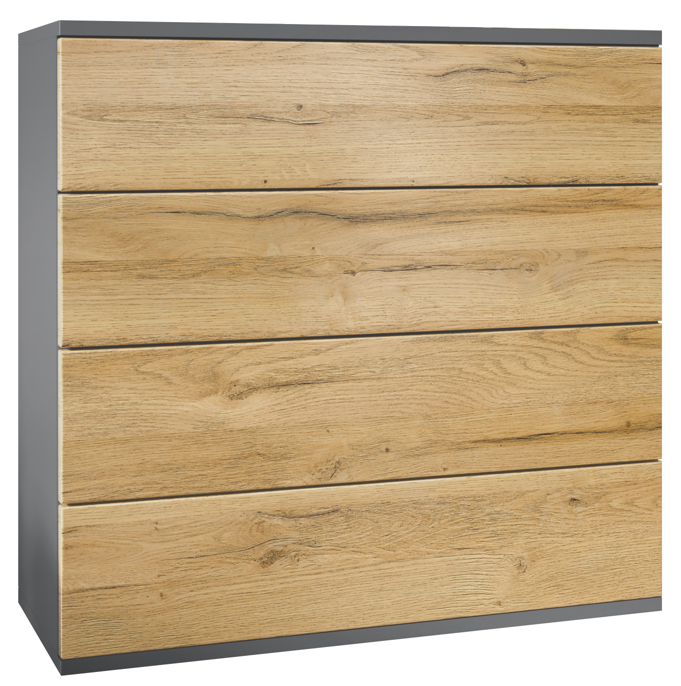 Kommode hängend Schrank Sideboard Pavos V3 in Anthrazit - Hochglanz & Naturtöne - Bild 20 von 39