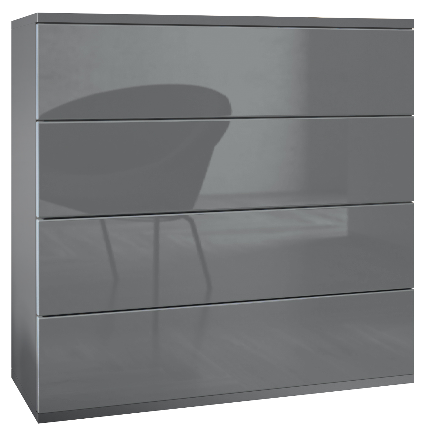 Kommode hängend Schrank Sideboard Pavos V3 in Anthrazit - Hochglanz & Naturtöne - Bild 28 von 39