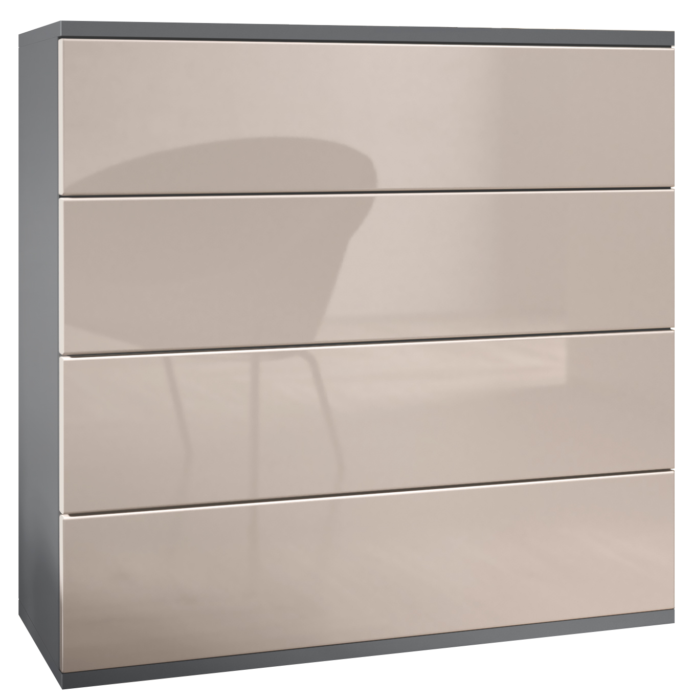 Kommode hängend Schrank Sideboard Pavos V3 in Anthrazit - Hochglanz & Naturtöne - Bild 30 von 39