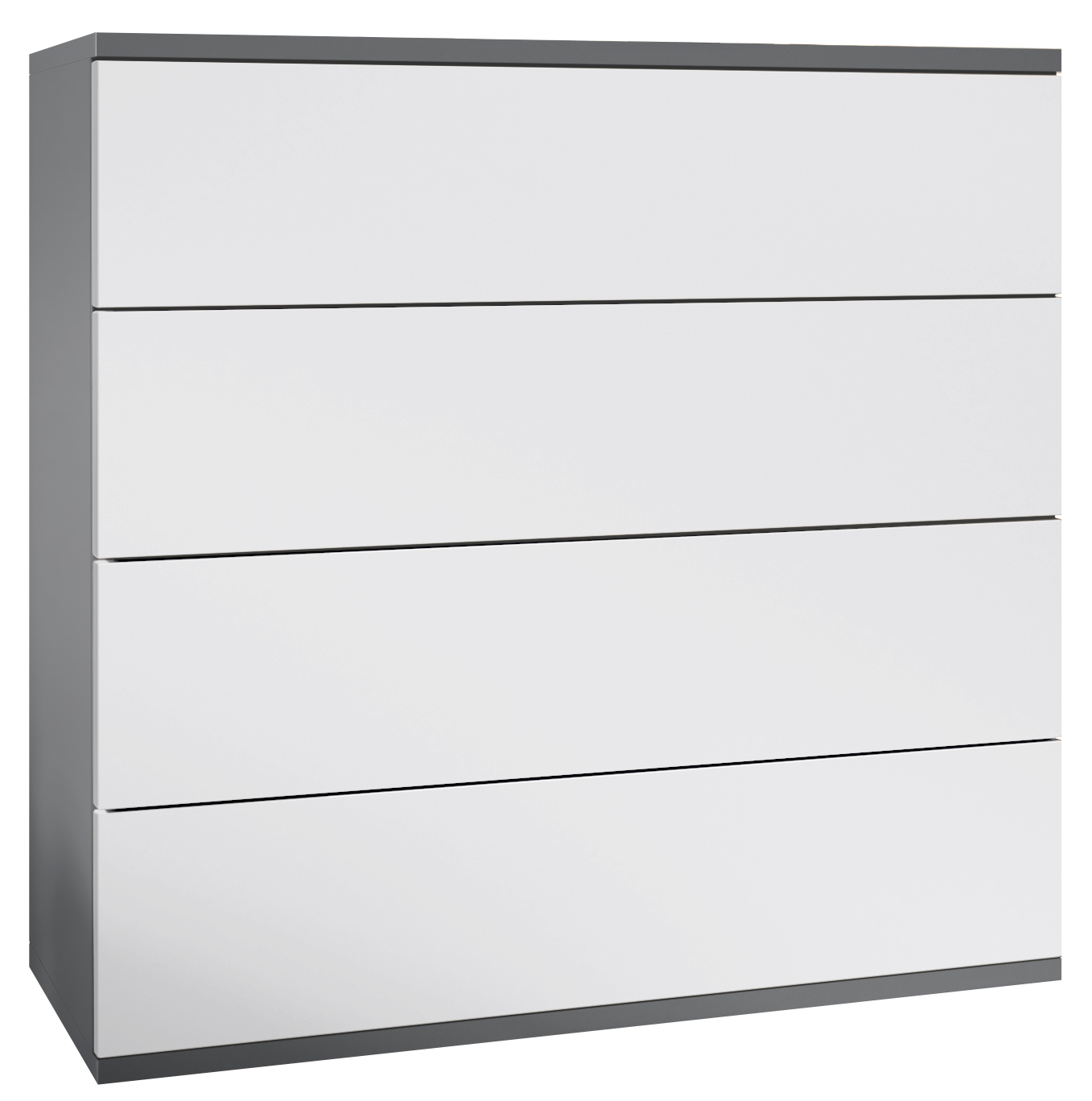 Kommode hängend Schrank Sideboard Pavos V3 in Anthrazit - Hochglanz & Naturtöne - Bild 38 von 39