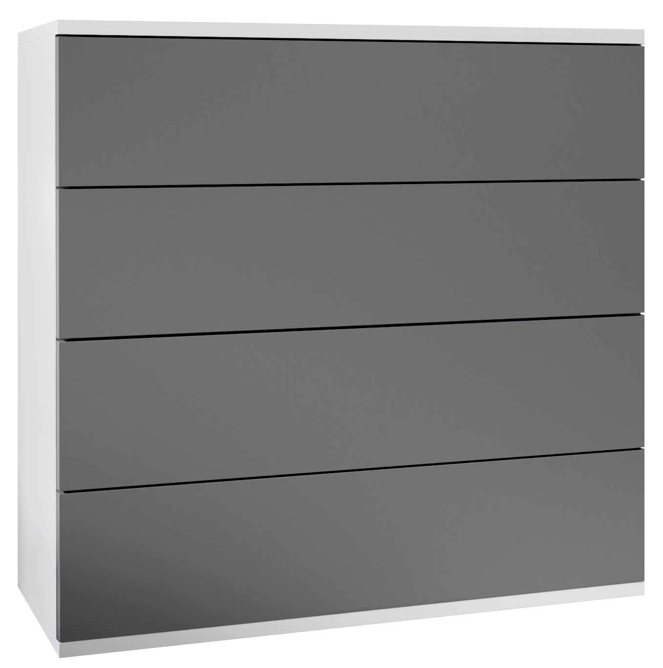 Kommode hängend Schrank Sideboard Pavos V3 in Weiß - Hochglanz & Naturtöne - Bild 6 von 39