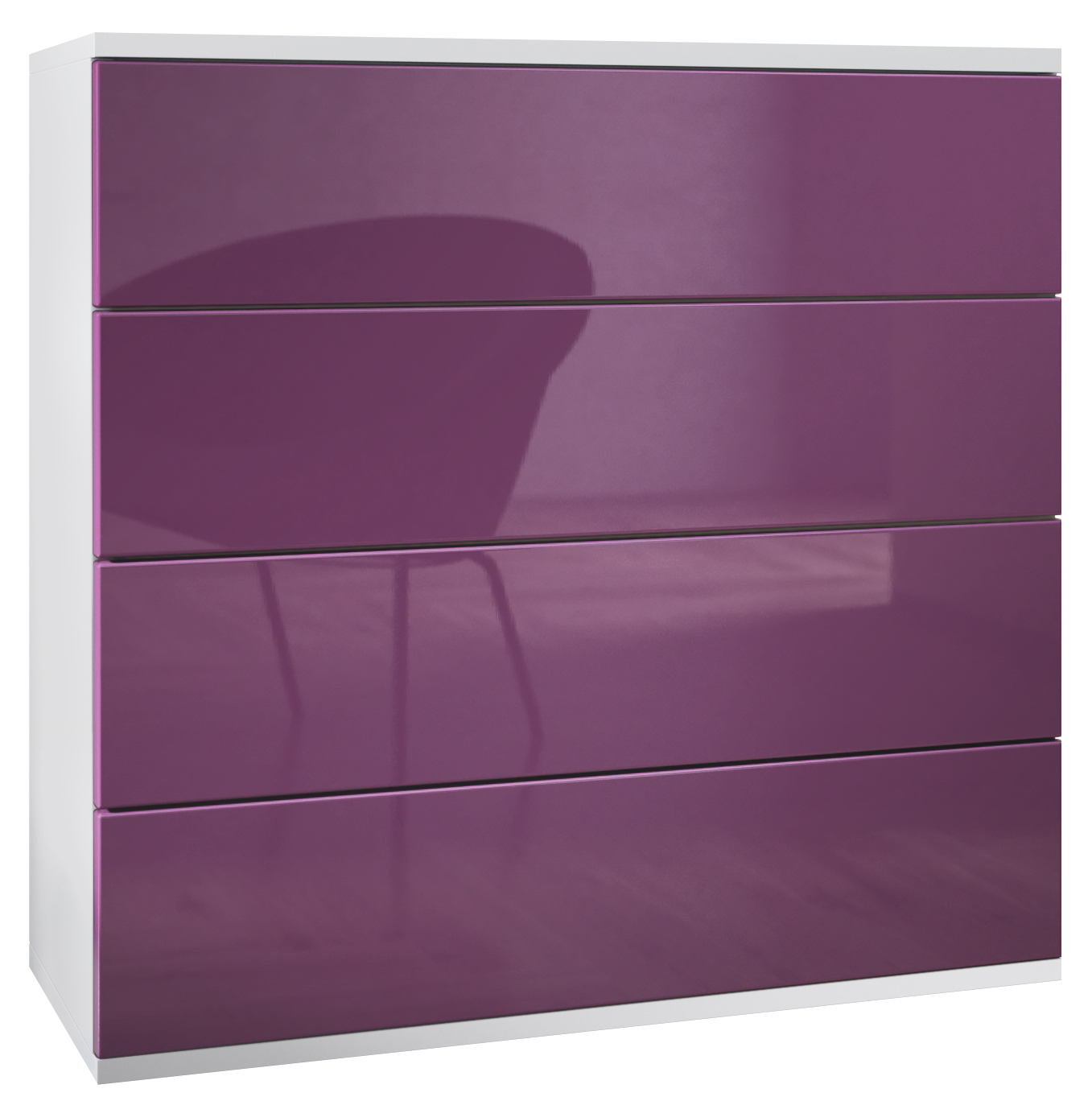 Kommode hängend Schrank Sideboard Pavos V3 in Weiß - Hochglanz & Naturtöne - Bild 14 von 39