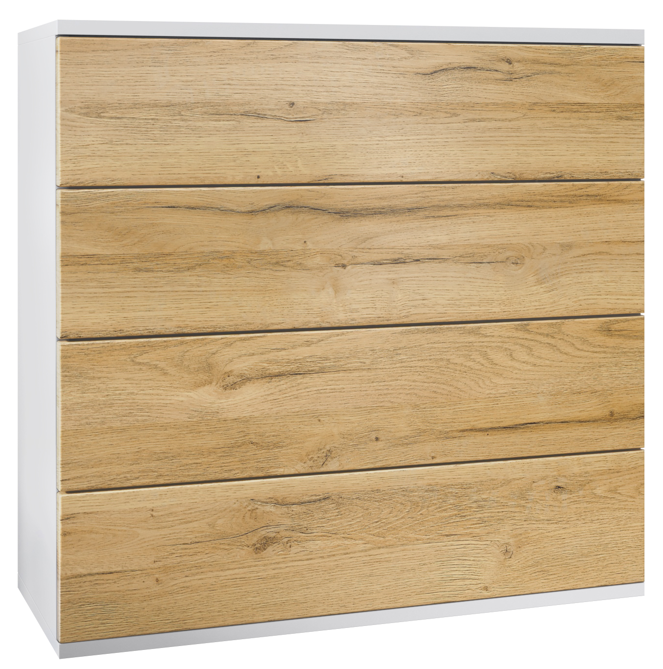 Kommode hängend Schrank Sideboard Pavos V3 in Weiß - Hochglanz & Naturtöne - Bild 20 von 39