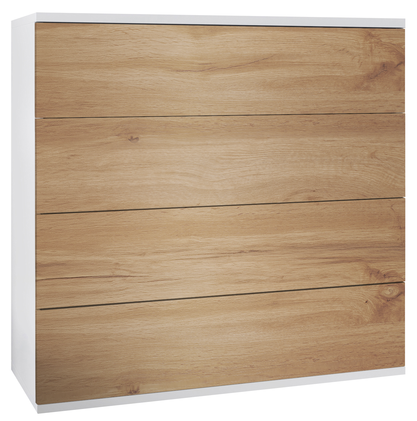 Kommode hängend Schrank Sideboard Pavos V3 in Weiß - Hochglanz & Naturtöne - Bild 26 von 39