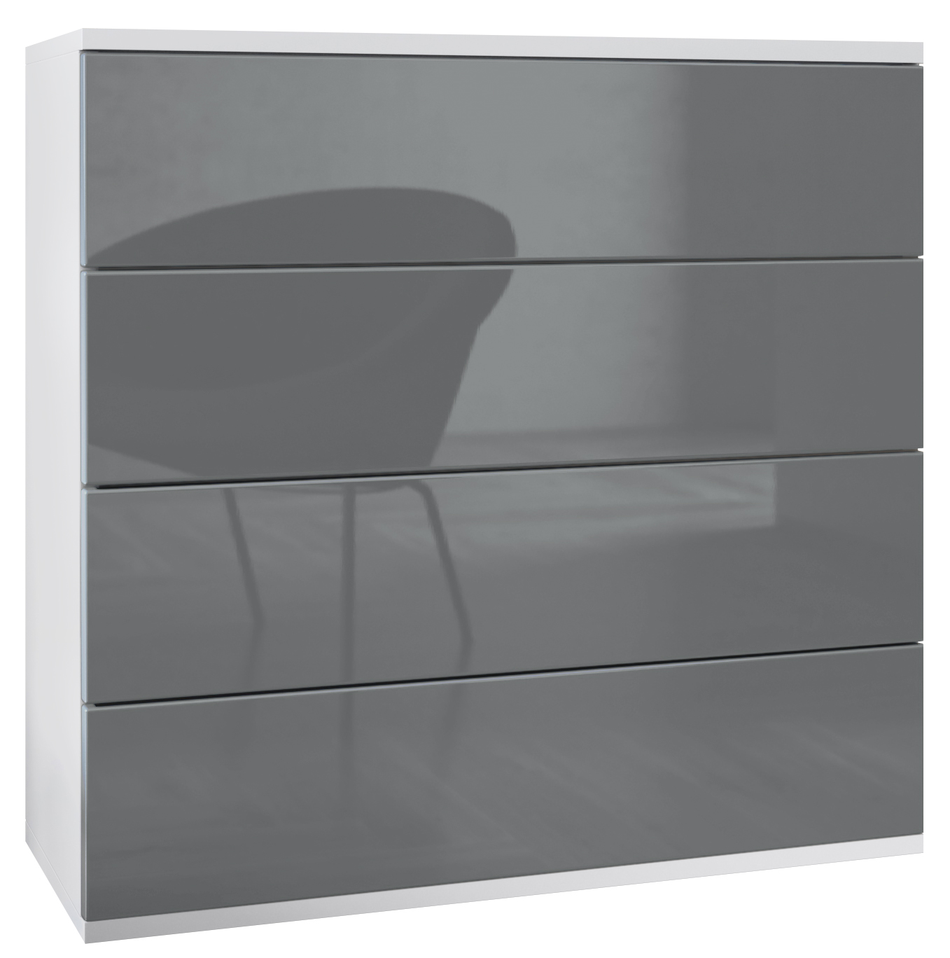 Kommode hängend Schrank Sideboard Pavos V3 in Weiß - Hochglanz & Naturtöne - Bild 28 von 39