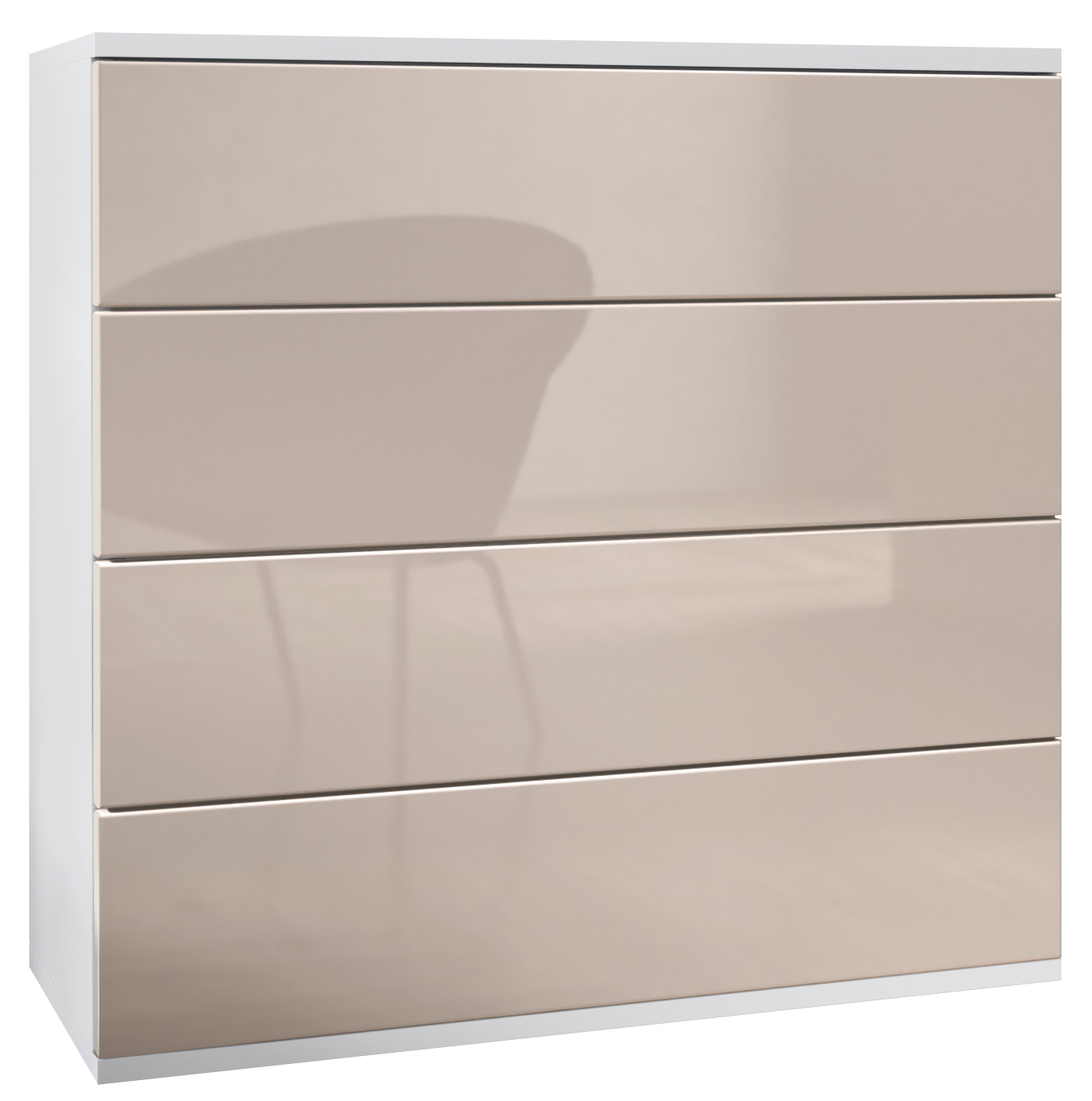 Kommode hängend Schrank Sideboard Pavos V3 in Weiß - Hochglanz & Naturtöne - Bild 30 von 39