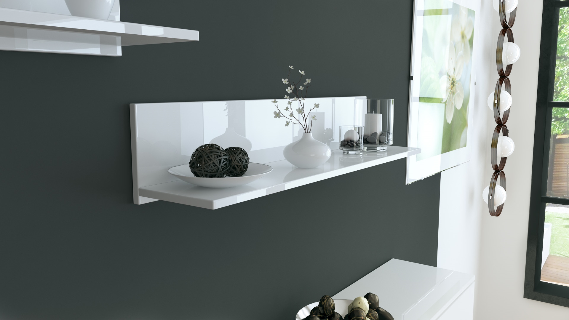 Estantería de pared Paneel colgante Board de pared decorativo Skadu Brillo alto - Imagen 9 de 31
